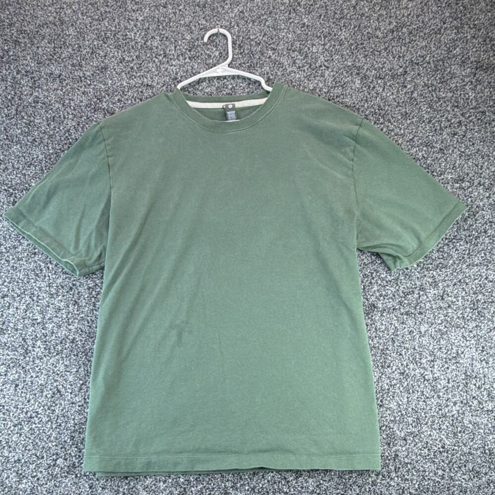 lululemon Logo Men's Green Crew Neck Short Sleeve Knit T-Shirt Regular XL